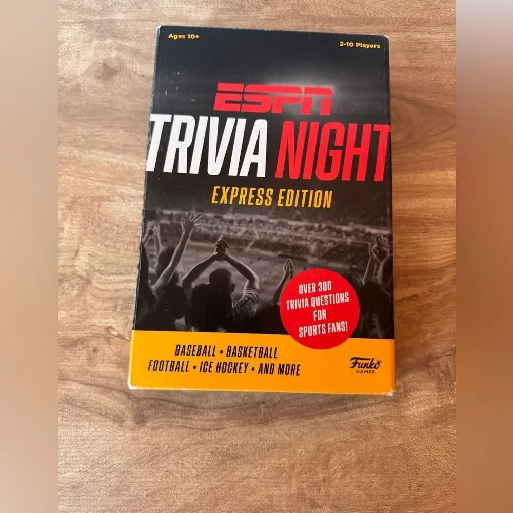 Funko Games ESPN Trivia Night Express Edition/ Trivia Game For 2-10 Players New